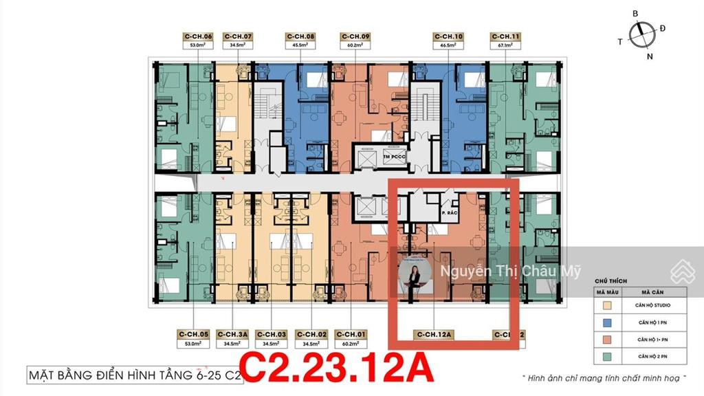 Ms châu mỹ  căn hộ 1pn+ sun costa  tầng 23  giá vay miễn lãi và gốc tại ncb 30 tháng
