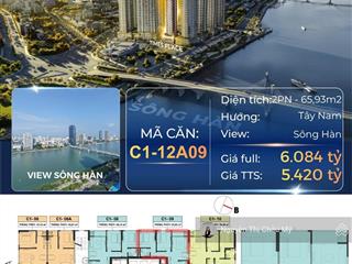 Châu mỹ srt  căn hộ 2br capital square  toà c1 times  view sông hàn  nội khu
