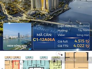 Ms châu mỹ  căn hộ 1br capital square  tòa c1 times  view sông hàn  nội khu