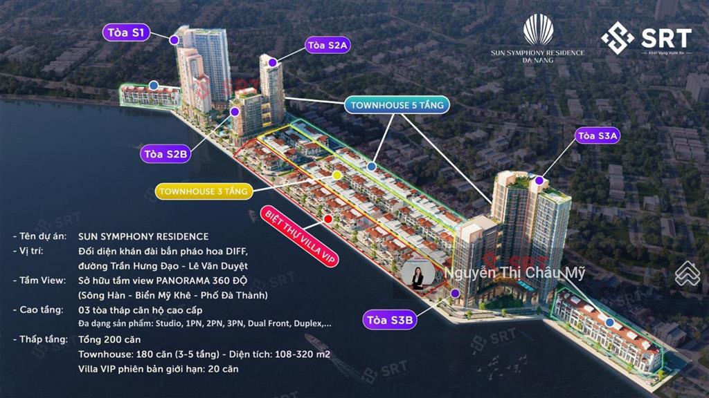 Căn góc view 240 độ toà s2a  trần cao 4,1m tầng cao 22  symphony  châu mỹ