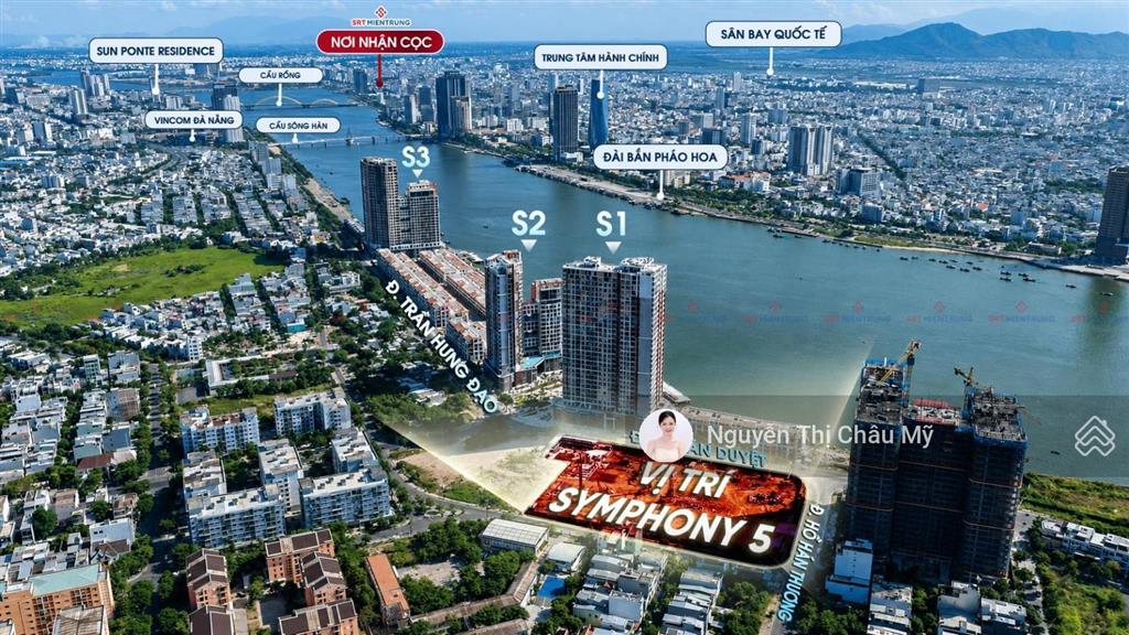 Châu mỹ srt  căn hộ stu tầng 14 giá thanh toán sớm 2,289 tỷ/căn  symphony5 trung tâm sông hàn