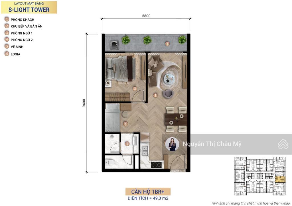 Châu mỹ srt  căn 1pn+ tầng thấp  mã sl1.0717  giá bán từ 48 triệu view thành phố
