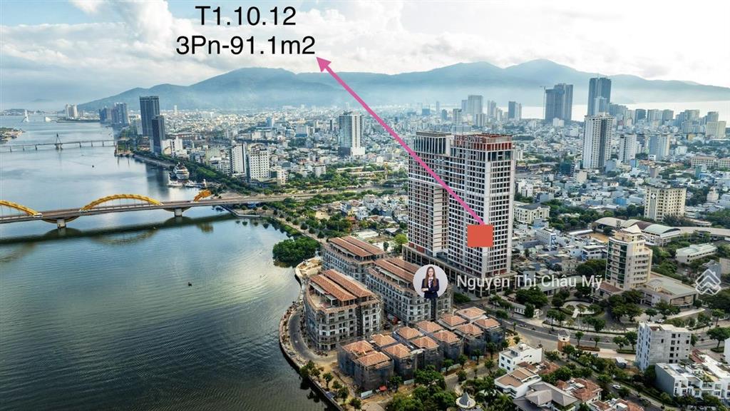Căn hộ 3pn view trực diện sông hàn tầng 10  tòa t1  sun ponte  ms châu mỹ