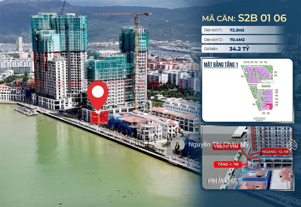 Shophouse khối đế symphony mặt sông hàn tòa s2  giá không chênh trực tiếp cđt  châu mỹ srt