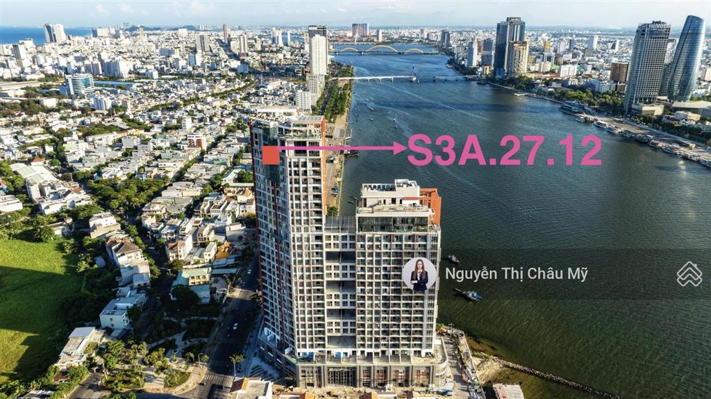 Châu mỹ  căn 1pn+1 58,2m2 view sông cầu thuận phươc bán đảo sơn trà biển tầng cao 27  symphony