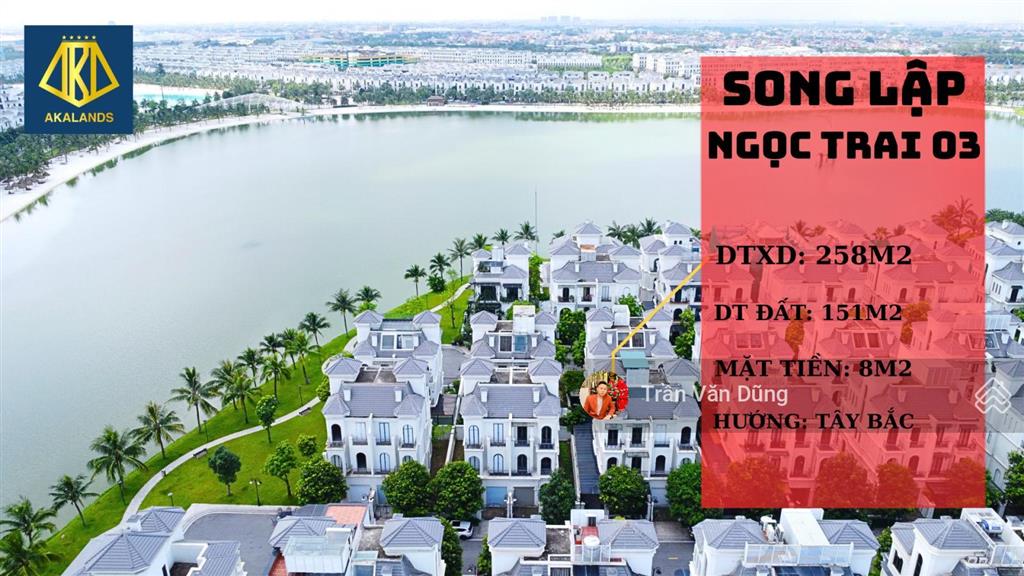 Bán biệt thự song lập ngọc trai 3 vinhomes gia lâm, 151,2m2 mặt tiền 8,4m xây dựng 258,5m2 sàn