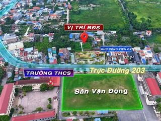 Đón sóng mở rộng đường 203  lô đẹp 62m²  giá chỉ 1 tỷ 4xx