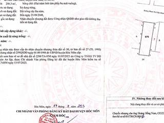 Bán gấp 208.3m2 mặt tiền rộng 8.5m, phạm thị giây, thới tam thôn, chỉ 2.5 tỷ đất trồng cây lâu năm