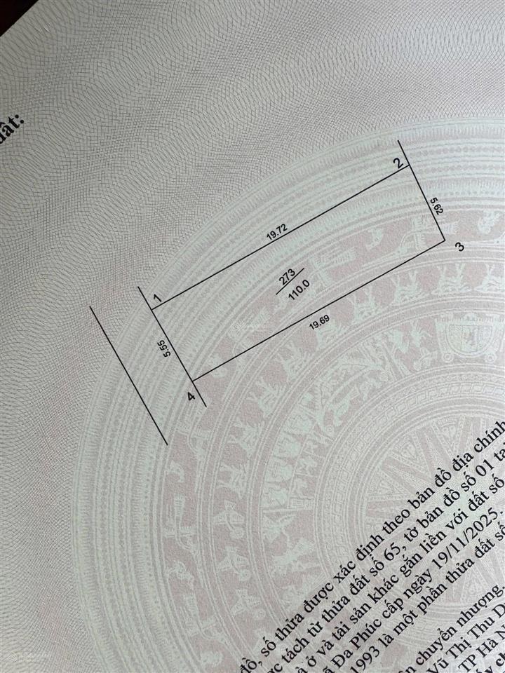 Chính chủ cần bán 110m đất thanh huệ trại xã đa phúc diện tích 110m
mặt tiền5.55m