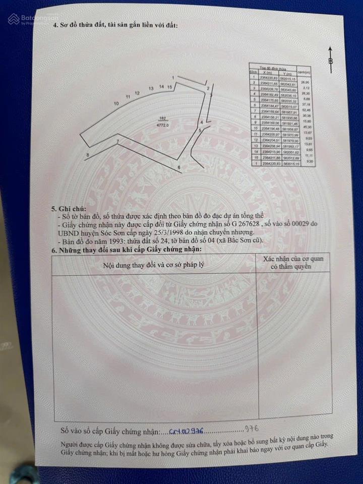 Siêu phẩm 4.772m lô góc 3 mặt tiền giá đầu tư địa chỉ đô lương, trung giã, sóc sơn, hà nội