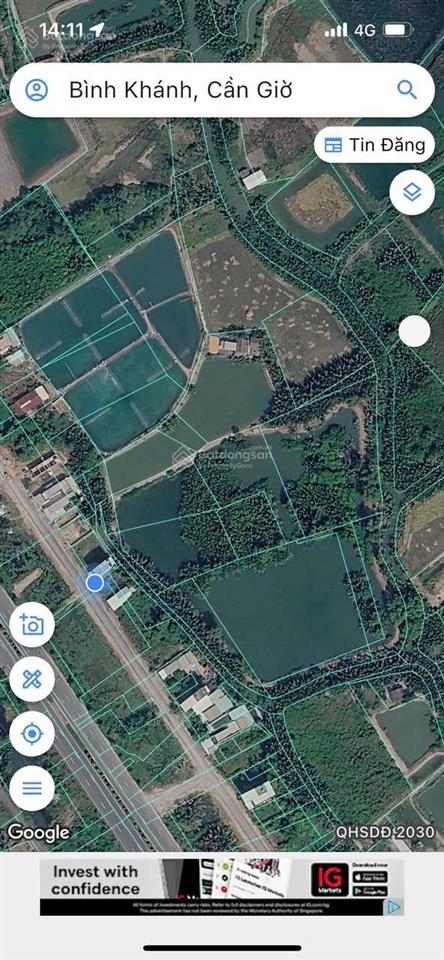 Gảm sốc 14 tỷ lô đất 14.000m2 cách đường rừng sác 20m, cách trạm dừng mêtrô 1 km giá 2 triệu/m2