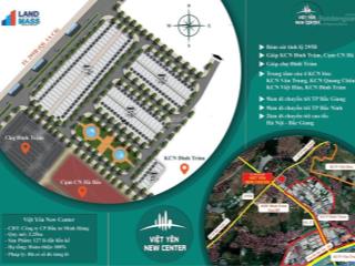 Chính chủ bán lô đất việt yên new center  ngã 4 đình trám 90m2, giá 3,250 tỷ, kinh doanh tốt