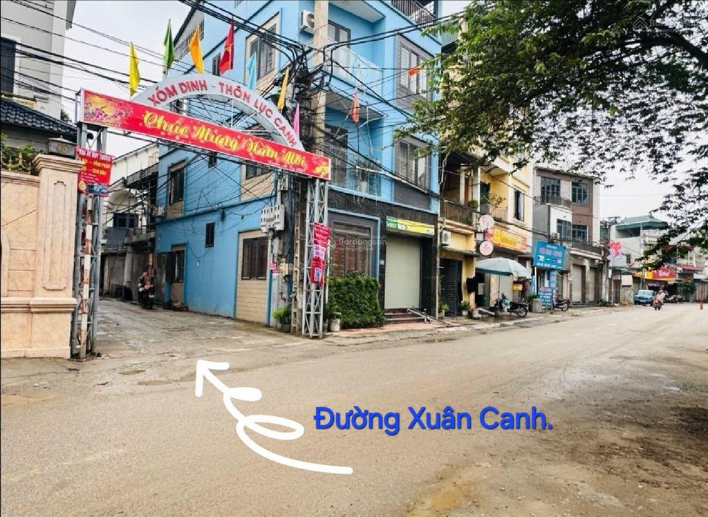 Bán 105m2 đất tại lực canh xã đông anh hn. ngõ thông ô to 82 tr/m2, pháp lý đầy đủ, gần vincoloa