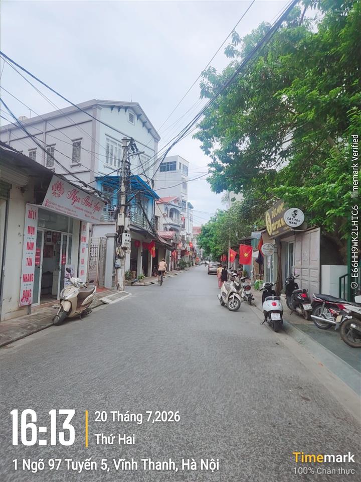 Bán 70m2 thổ cư tại khu đất đấu giá vĩnh thanh hn. làm vp ở sướng kết hợp kd giá đầu tư tốt khu vực