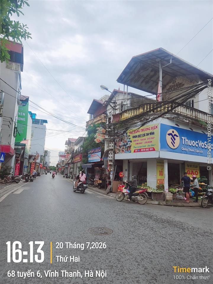 Bán 70m2 thổ cư tại khu đất đấu giá vĩnh thanh hn. làm vp ở sướng kết hợp kd giá đầu tư tốt khu vực