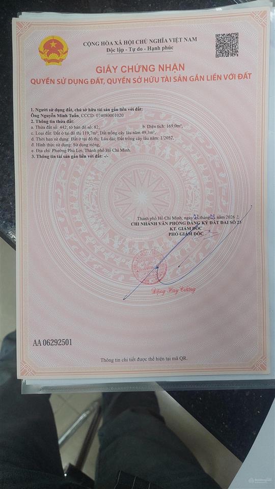 Nhà phú hòa  dt 7x24=169m2 (120m2 thổ cư)