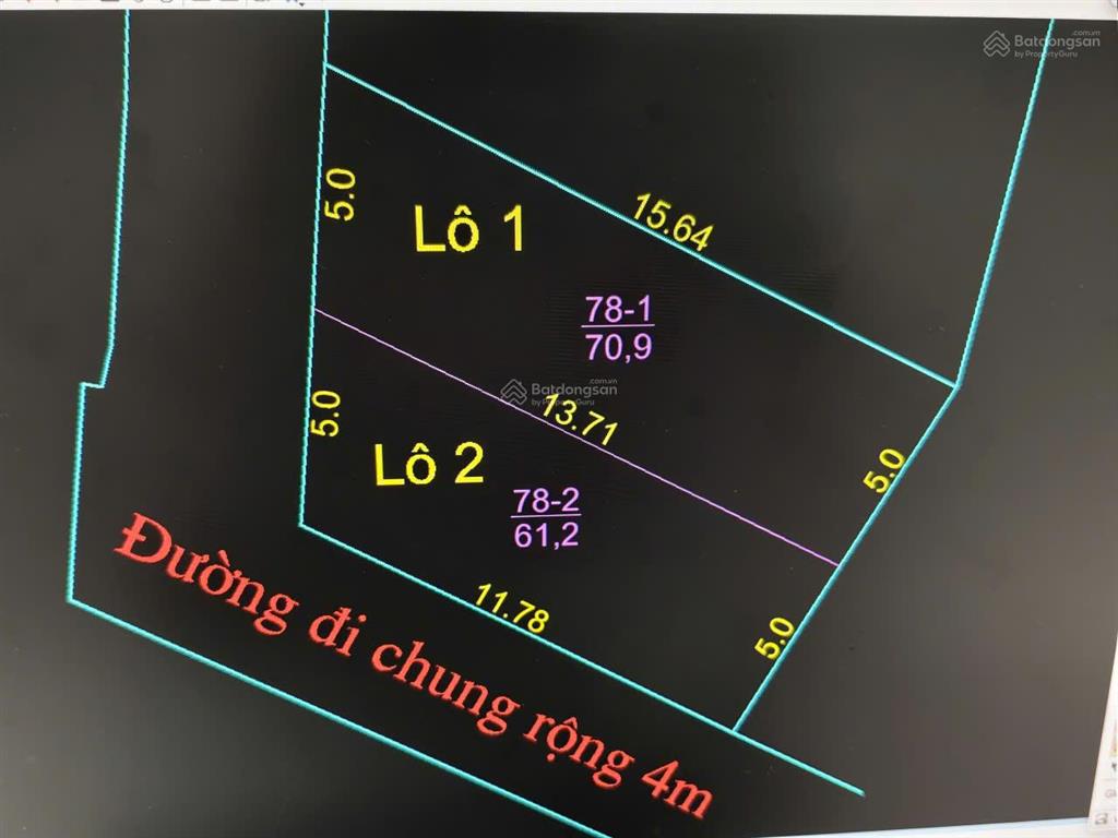 Bán đất tdp phan bội châu, diên khánh, 132,1 m2 (thổ cư), 2,2 tỷ, đường 4m (có thể chia thành 2 lô)