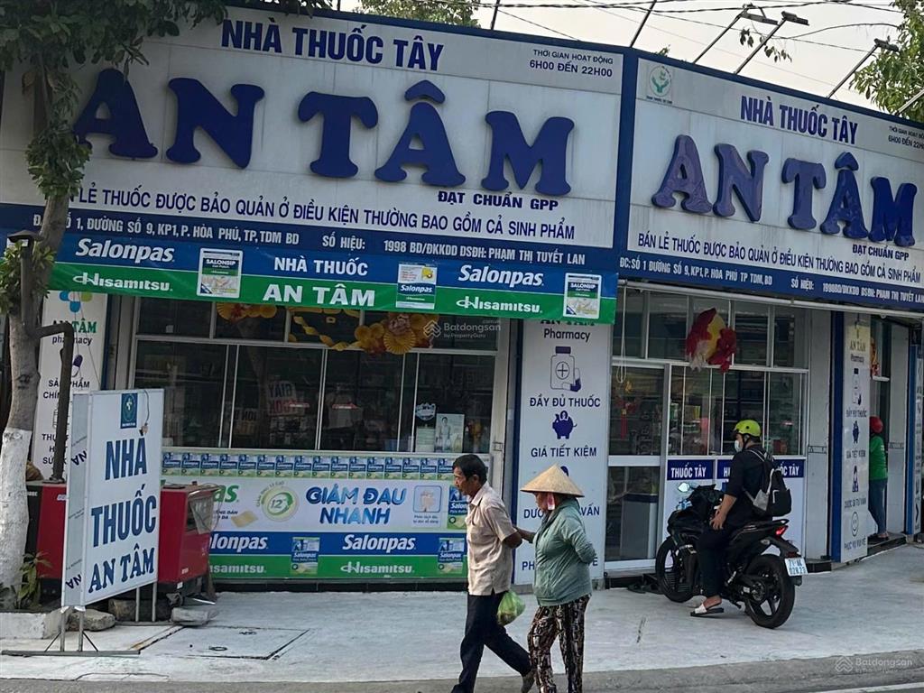 Tiêu đề bán nhà mặt tiền đường số 9 kdc phú chánh hòa phú  280m2  đang có thu nhập sẵn
