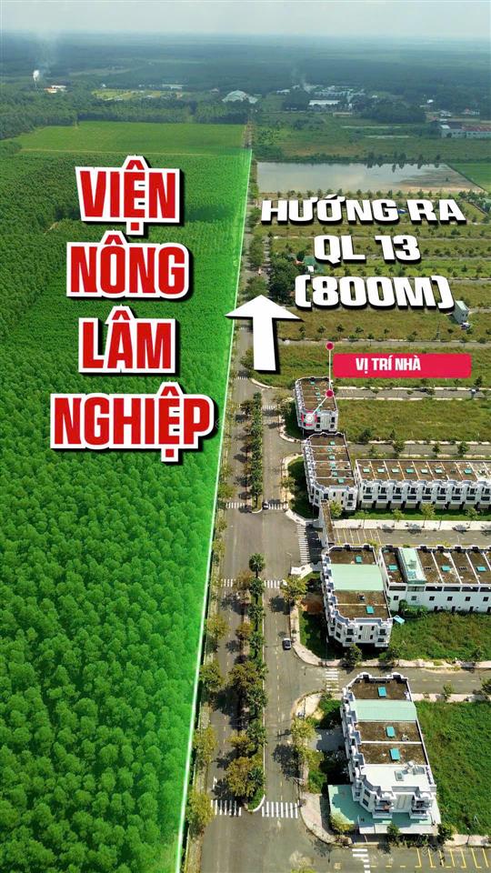 Bán nhà phố bàu bàng diện tích 100m2  ngay sát kcn  đón đầu quy hoạch thị xã  giá 2.5 tỷ