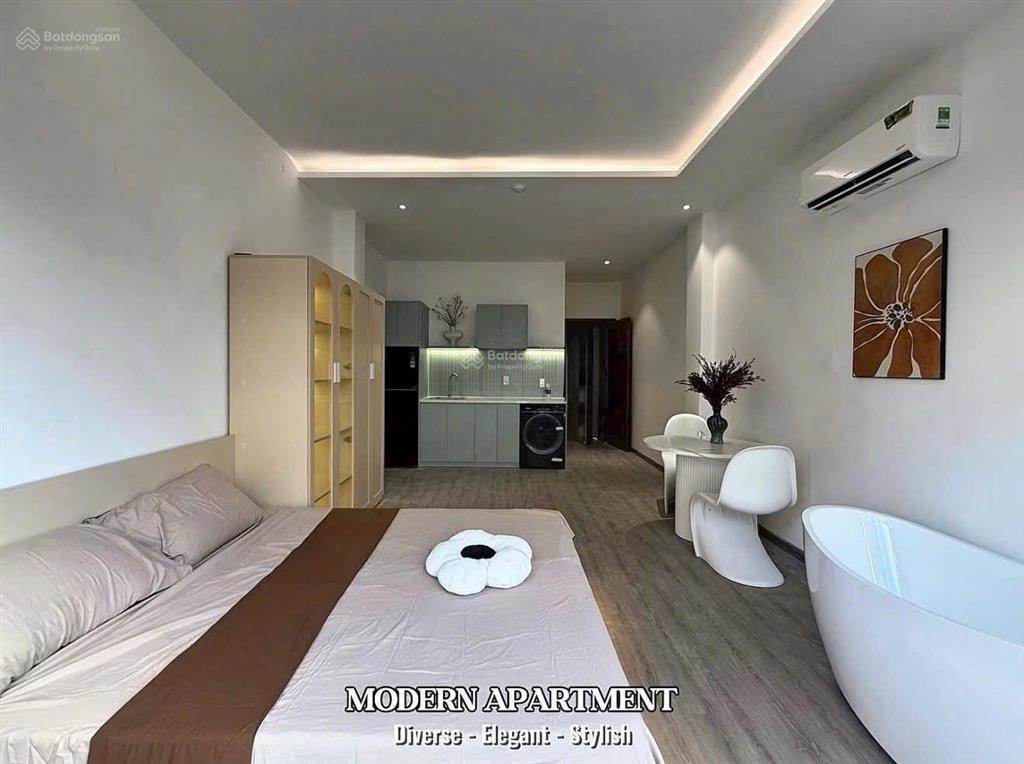 Cho thuê căn hộ q1 có ban công decor xinh full nội thất