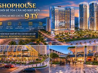 Shophouse khối đế tòa căn hộ mặt biển đường 60 mét, chỉ 9 tỷ