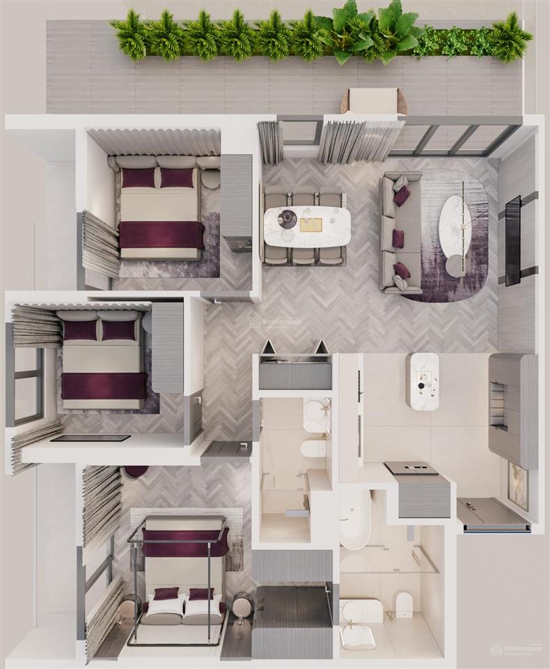Chỉ từ 825 triệu sở hữu ngay căn 3pn 100m2 góc view biển 2 mặt tiền