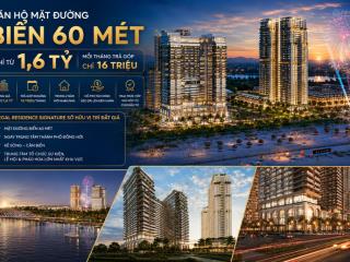 Căn hộ mặt đường biển 60 mét chỉ từ 1,6 tỷ mỗi tháng trả góp chỉ 16 triệu