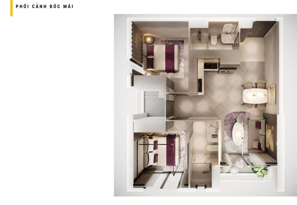 Góc 2 mặt view cách biển chỉ 50 mét căn 2pn 70m2, chỉ 4,5 tỷ