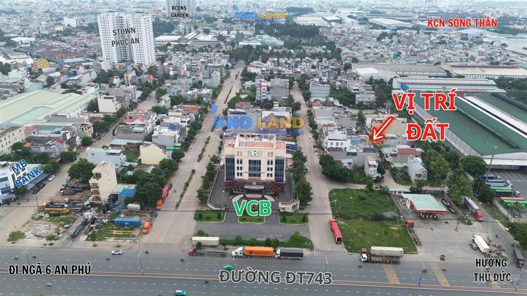 Giảm 250tr  lô đất đẹp ở vincom dĩ an  trung tâm tp dĩ an