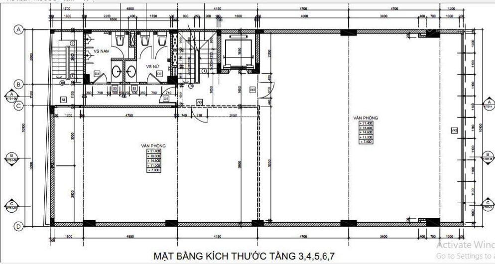 Văn phòng 220m2 giá 50 triệu/tháng tòa nhà mặt tiền tiền giang khu sân bay tsn