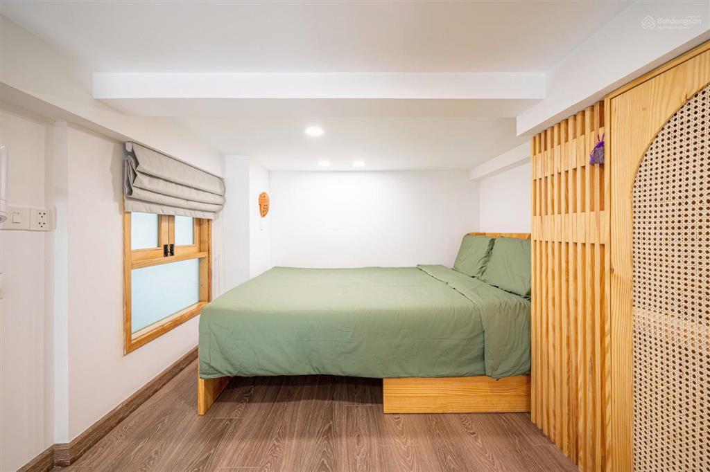 Căn hộ 1 phòng ngủ cho thuê ngay thạch thị thanh quận 1, ban công, cây xanh, gần chợ tân định,..