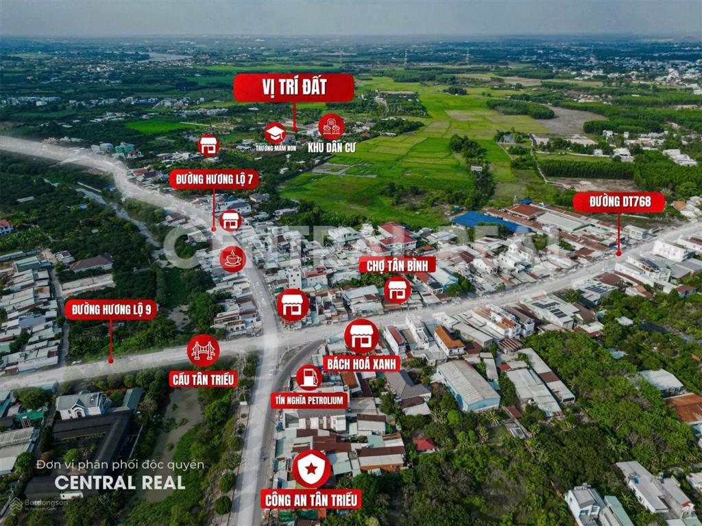 Bán lô đất kdc tân triều riverside, đường đt 768 phường tân triều