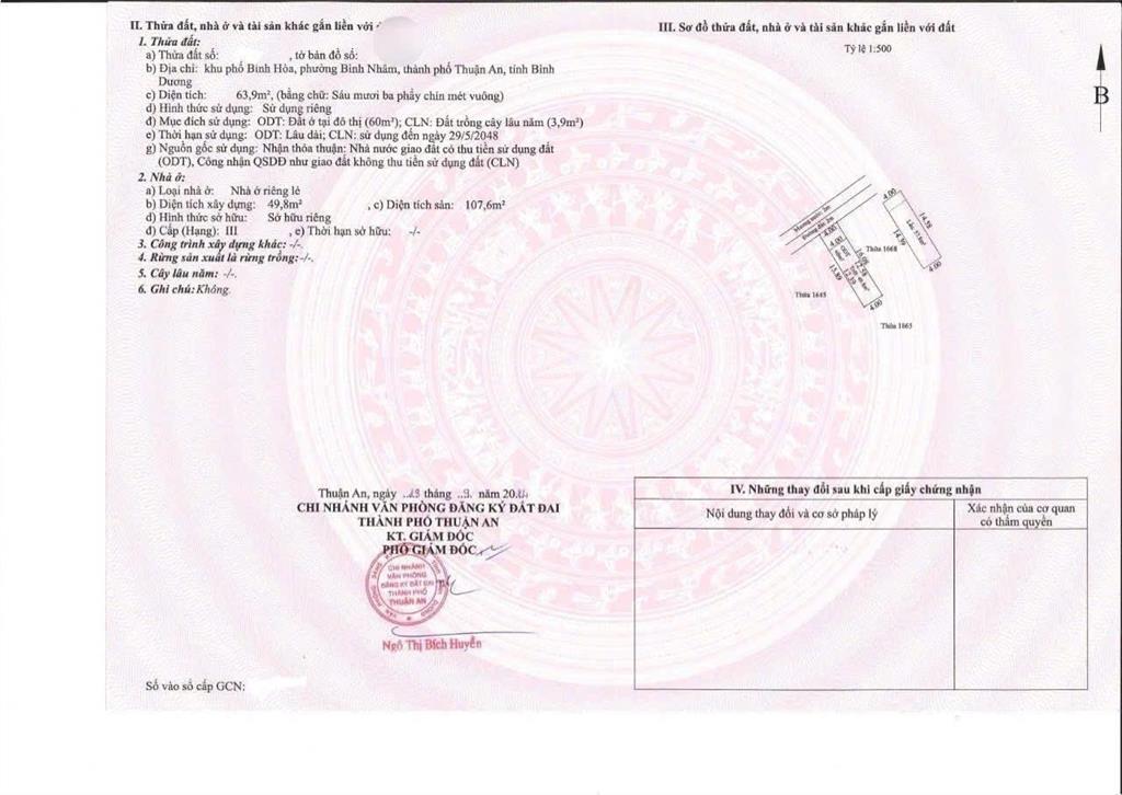 Bán gấp rẻ nhà lầu lái thiêu hẽm xe hơi 2ty990tr
