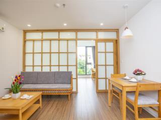 Căn hộ dịch vụ phố phan kế bính cho thuê căn 1 ngủ 55m2, thoáng có ban công rộng