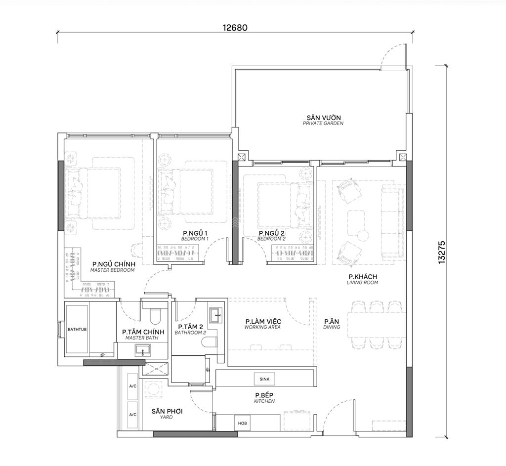 Chính chủ nhượng lại nguyên giá căn sân vườn 3pn hướng công viên chào mừng
