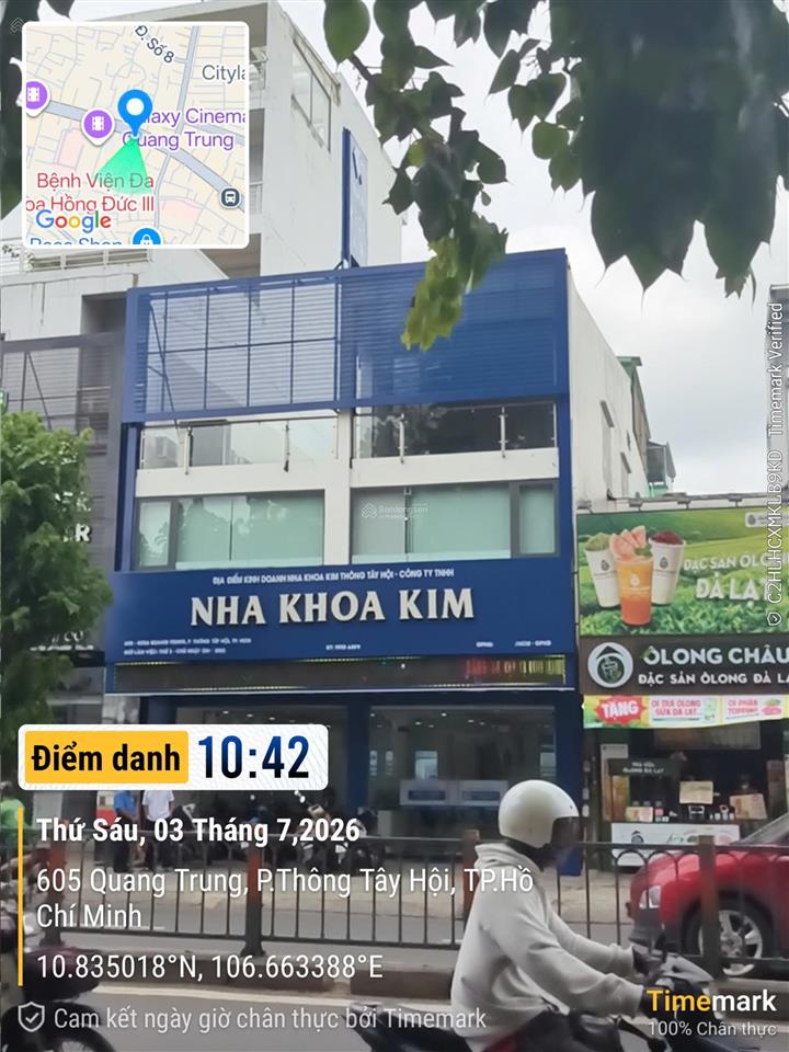 Chính chủ bán 2 mt trước sau quang trung (8x26)  3 tầng  hđt 100tr/tháng  giá 32 tỷ