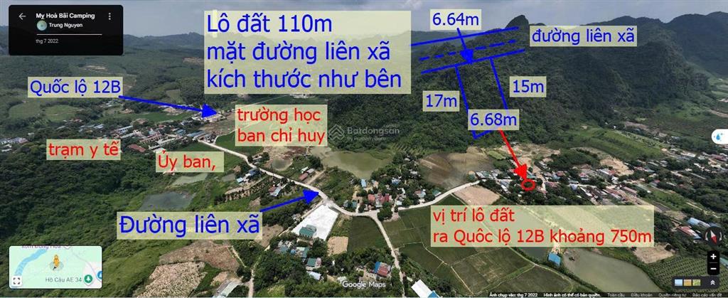 Bán nhanh lô đất 110, mặt đường liên xã, kinh doanh được ngay