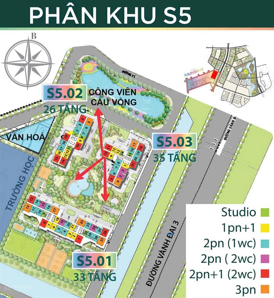 Giá siêu tốt chỉ 3.150 tỷ đã sở hữu 2pn+ 69m2 thanh toán 130 ngày