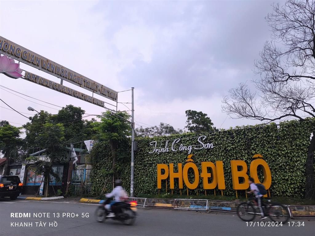 Bán đất đẹp mặt phố trịnh công sơn dt179m2mt9.5mvỉa hèkhách về mua xây 9tầng view hồ tây.zá105đ
