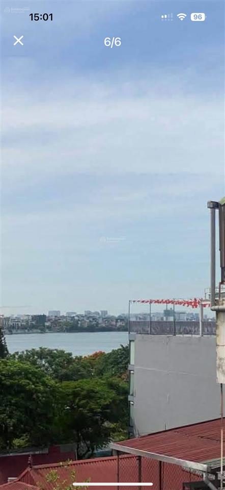 Bán nhà 5 tầng view hồ tây dt 71m2mt 4.5mlo gócgần hồ tây và phố lạc long quântây hồ.giá13.3tỷ