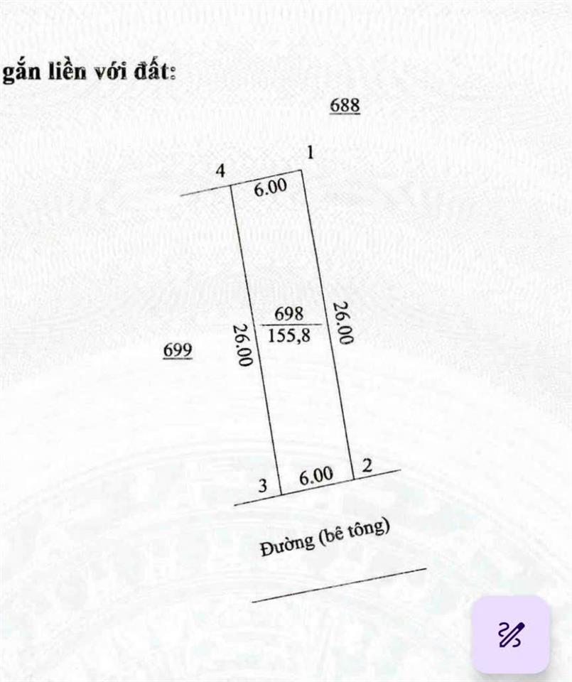 Mặt tiền liên thôn ngay thị trấn cửa tùng, 6x26m. full thổ, ngay đường ven biển, chỉ 690 triệu