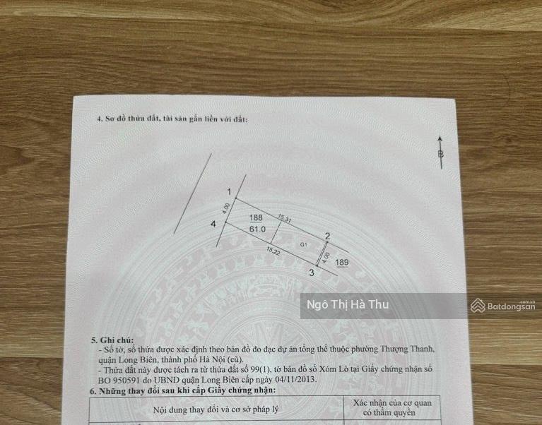 Em cần bán gấp mảnh đất đẹp phố thanh am  vỉa hè  ô tô tránh  khu tđc xóm lò  giá đầu tư