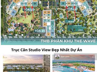 Quỹ căn studio  view hồ đẹp nhất dự án masteri grand coast tháng 5/2026