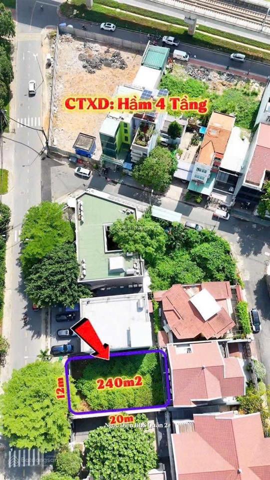 Bán nhà đường bùi tá hán an phú quận 2  10x16m  giá 36 tỷ (kvxd hầm 4 tầng)