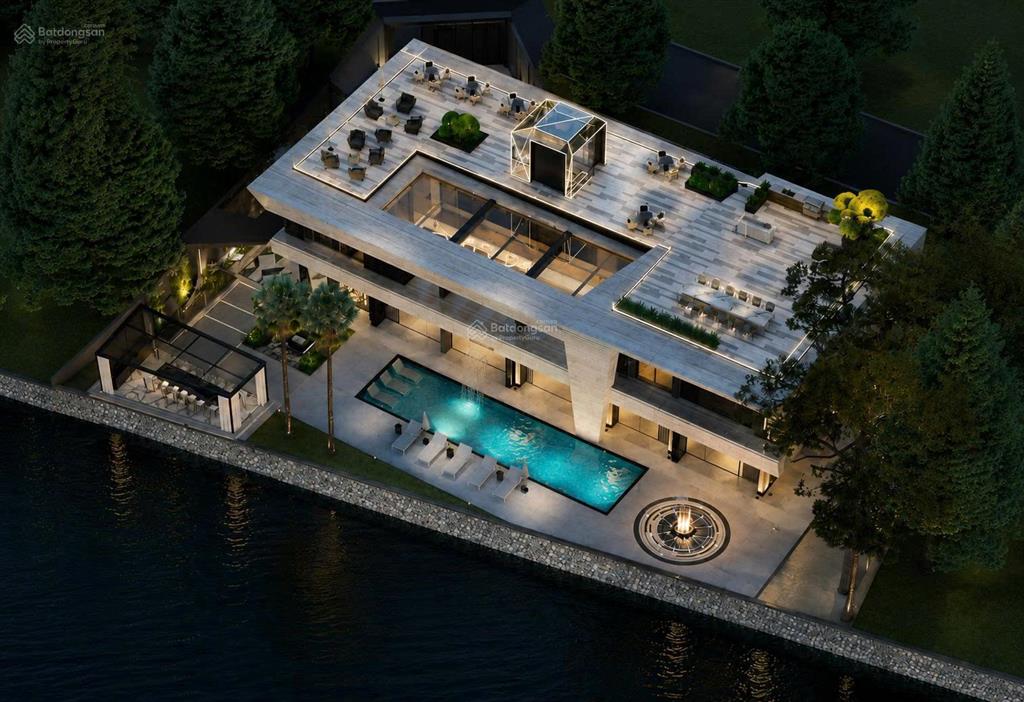 Bán villa trực diện sông sài gòn hơn 1300m²  nguyễn văn hưởng, thảo điền quận 2  nhà 3 tầng