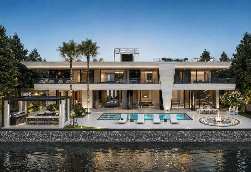 Bán villa trực diện sông sài gòn hơn 1300m²  nguyễn văn hưởng, thảo điền quận 2  nhà 3 tầng