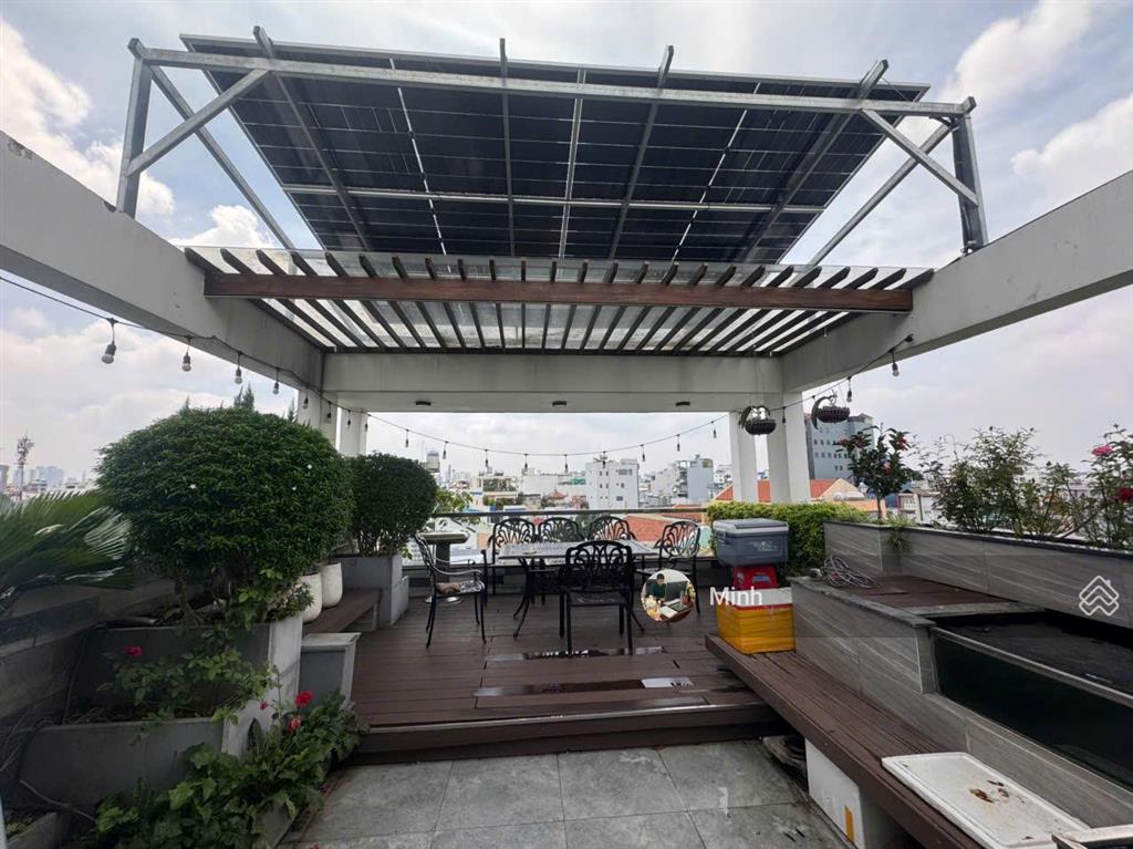 Bán nhà hiện đại mới đẹp đường lê quang định  5.5x22m nhà 6 tầng thang máy. giá 19 tỷ