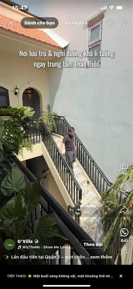 Bán villa 18 đường 63 thảo điền ngang 8,5x22 / nhà 2 tầng / 6 phòng / giá 48 tỷ