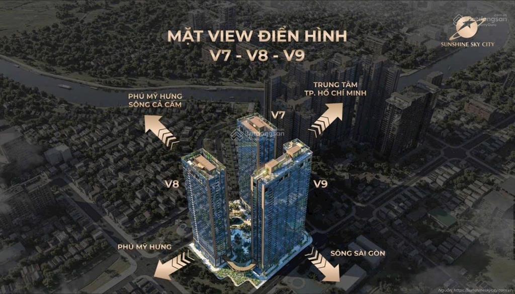 Bán căn hộ officetel sunshine sky city, p. phú thuận, quận 7 giá 5,3 tỷ