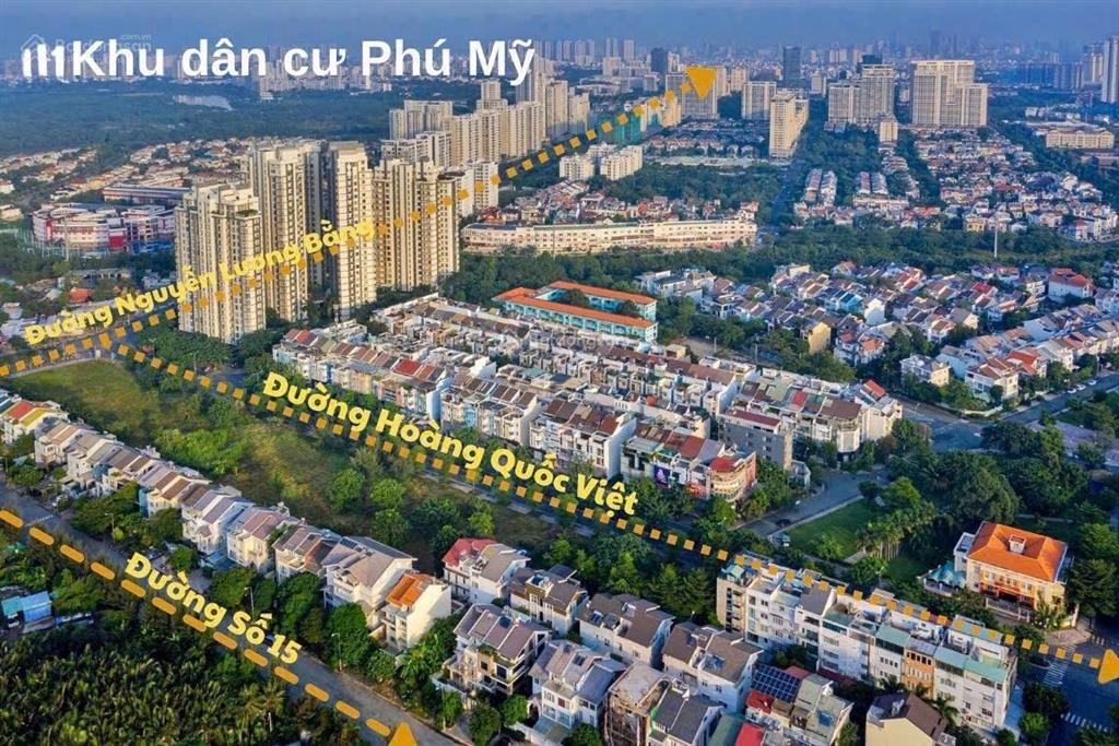 Bán đất nhà phố kdc phú mỹ, hoàng quốc việt, quận 7 giá 145 triệu/m2